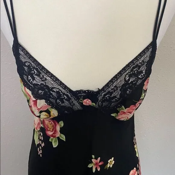 Oscar de la Renta Pink Label Floral Lace Slip Dress Strappy Babydoll Y2K Size S - Picture 7 of 12